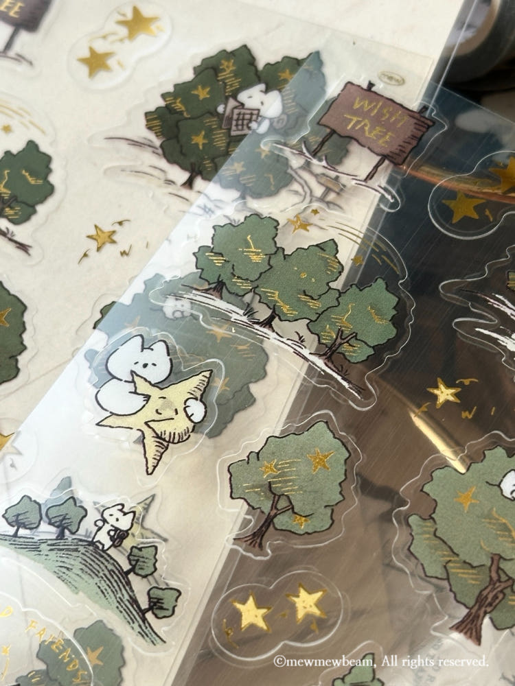 Mewmewbeam Stickers - Wish Tree