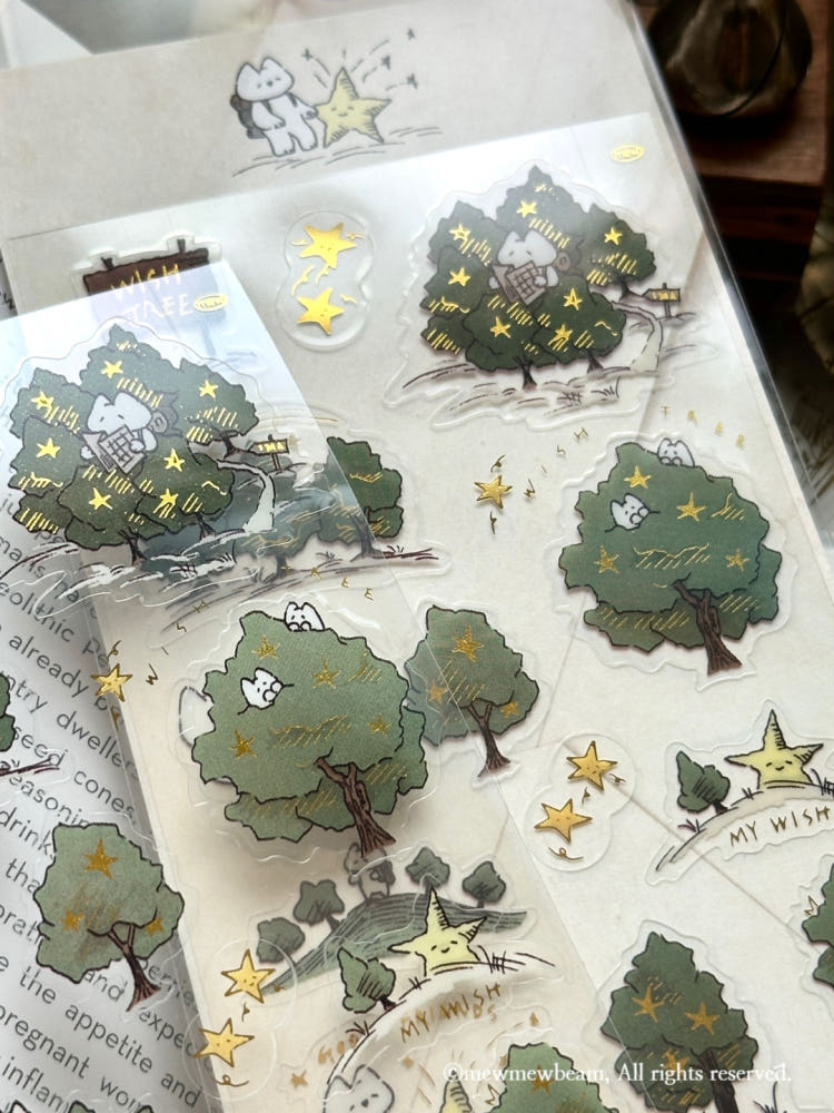 Mewmewbeam Stickers - Wish Tree