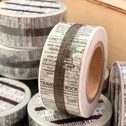 Mewmewbeam Washi Tape - Travelers Center Brown