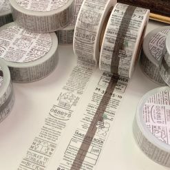 Mewmewbeam Washi Tape - Travelers Center Brown