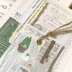 Mewmewbeam Washi Tape - Travelers Center Brown