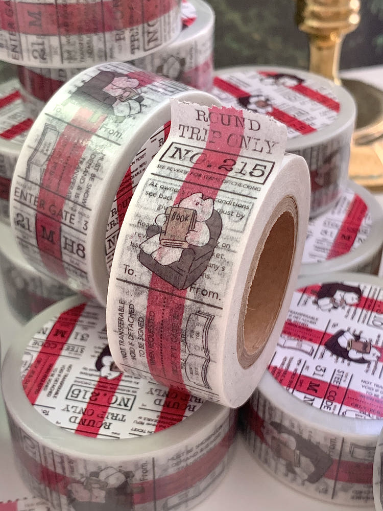 Mewmewbeam Washi Tape - Travelers Center Pink