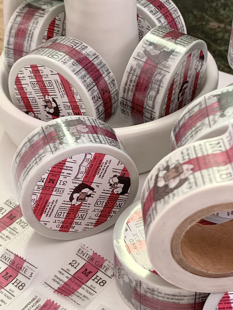 Mewmewbeam Washi Tape - Travelers Center Pink