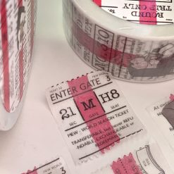 Mewmewbeam Washi Tape - Travelers Center Pink