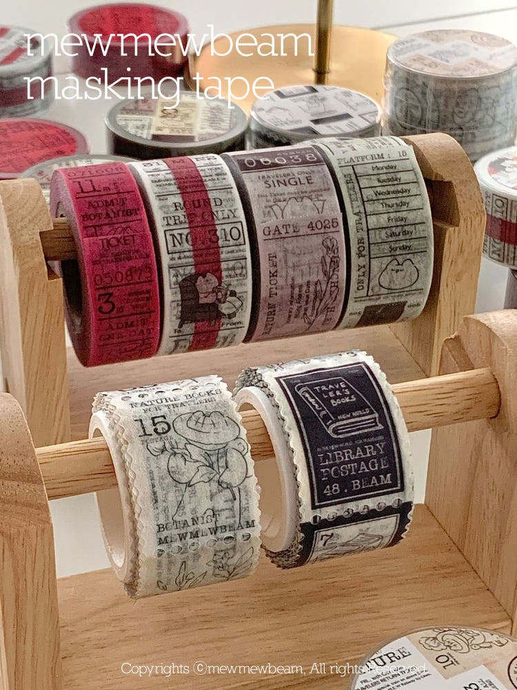 Mewmewbeam Washi Tape - Travelers Center Pink