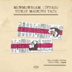 Mewmewbeam Washi Tape - Travelers Center Pink