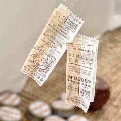Mewmewbeam Washi Tape - Vintage Ticket Half
