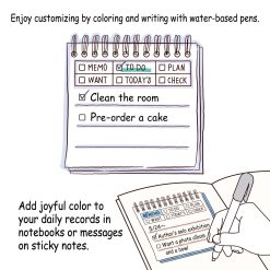 Midori Paintable Stamp Brown Ink - Memo - Image 5