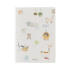 Midori 2027 A6 Pocket Diary - Cat