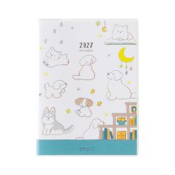 Midori 2027 A6 Pocket Diary - Dog