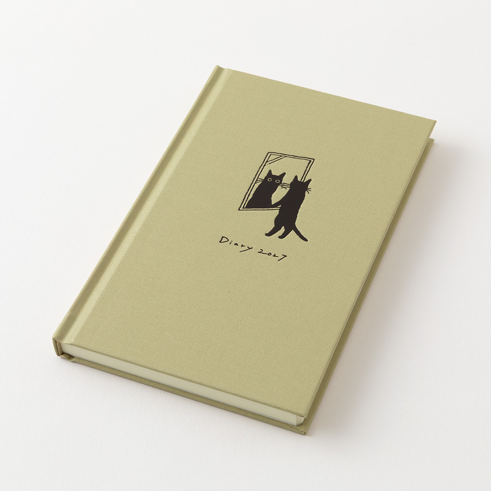Midori 2027 B6 Book Style Diary - Cat Beige image 2