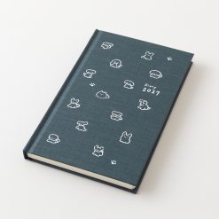 Midori 2027 B6 Book Style Diary - Dog Navy image 2