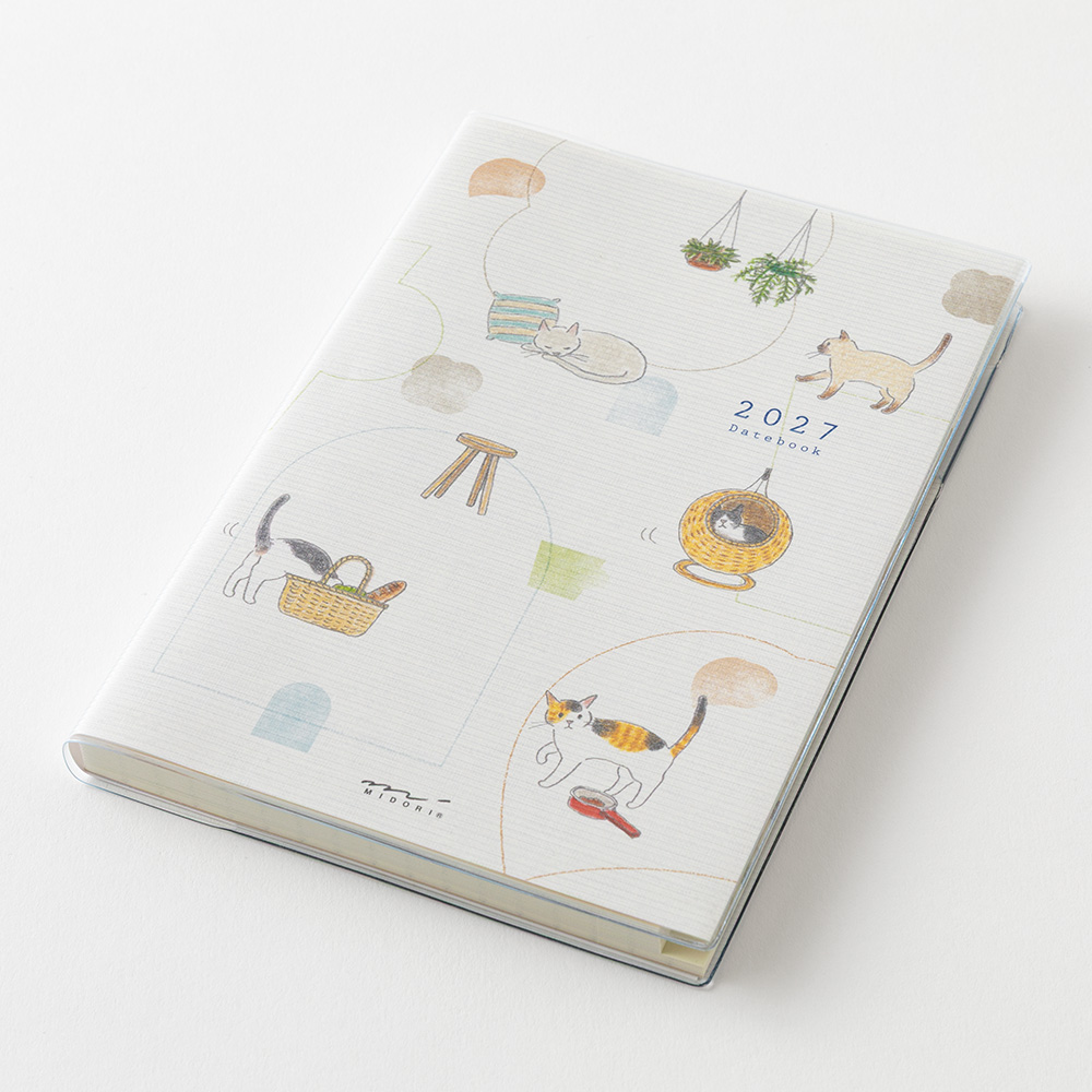 Midori 2027 B6 Pocket Diary - Cat image 2