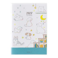 Midori 2027 B6 Pocket Diary - Dog