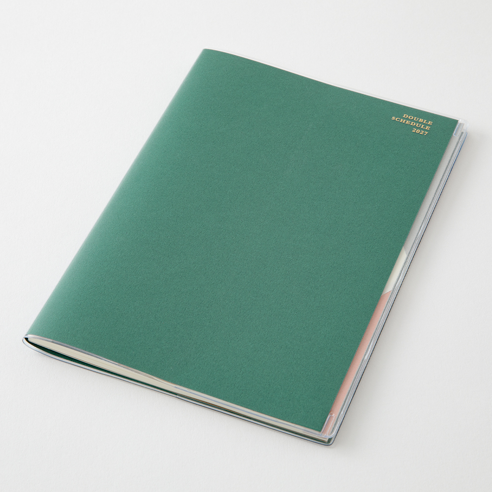 Midori 2027 Double Schedule To-Do B6 Planner - Green image 2