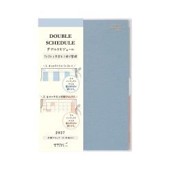 Midori 2027 Double Schedule To-Do B6 Planner - Light Blue