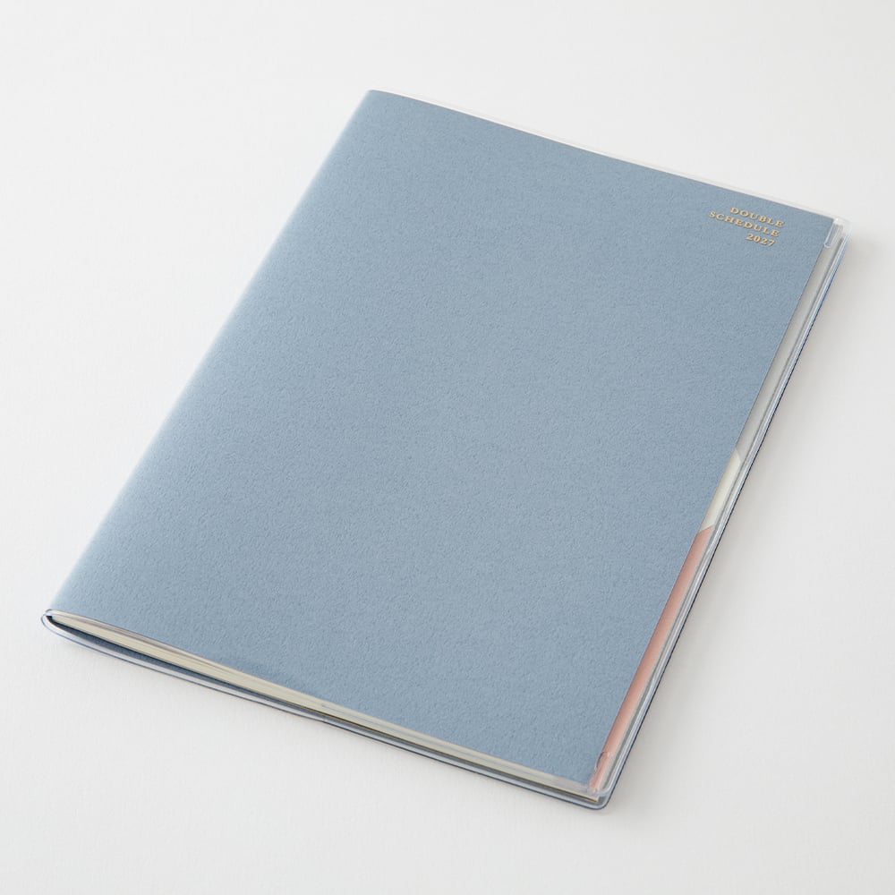 Midori 2027 Double Schedule To-Do B6 Planner - Light Blue image 2