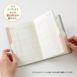 Midori 2027 Double Schedule To-Do B6 Planner - Light Blue image 6