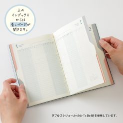 Midori 2027 Double Schedule To-Do B6 Planner - Light Blue image 7