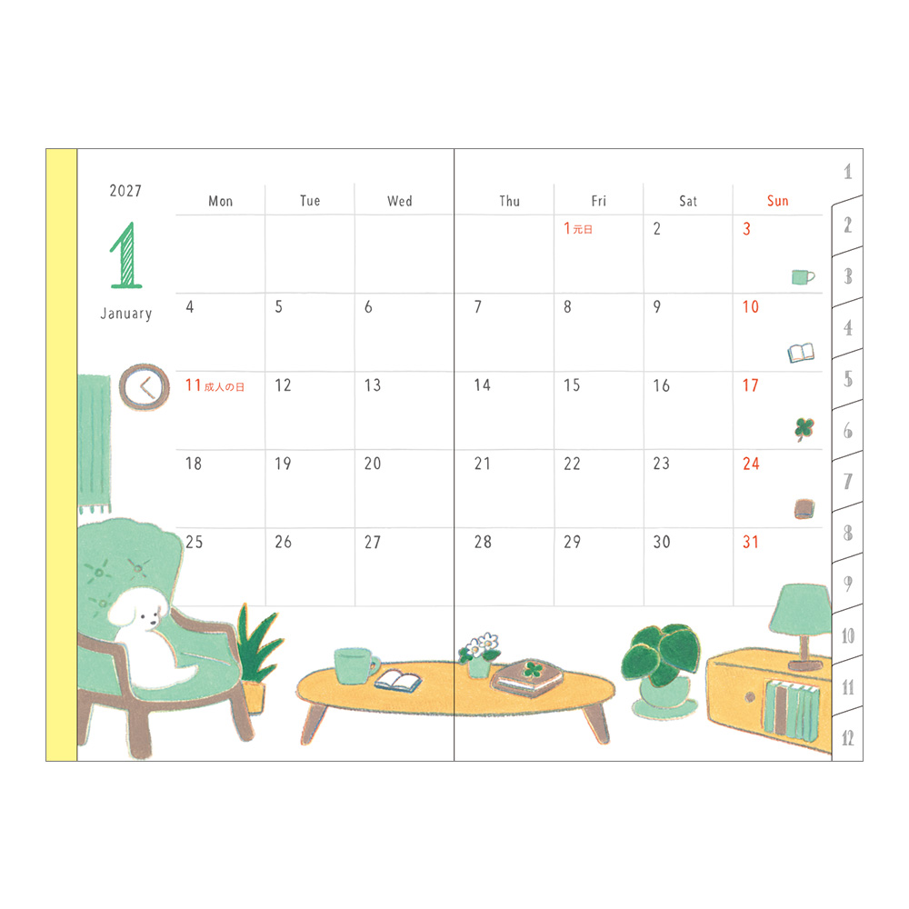 Midori 2027 Mini Pocket Diary Dog image 4