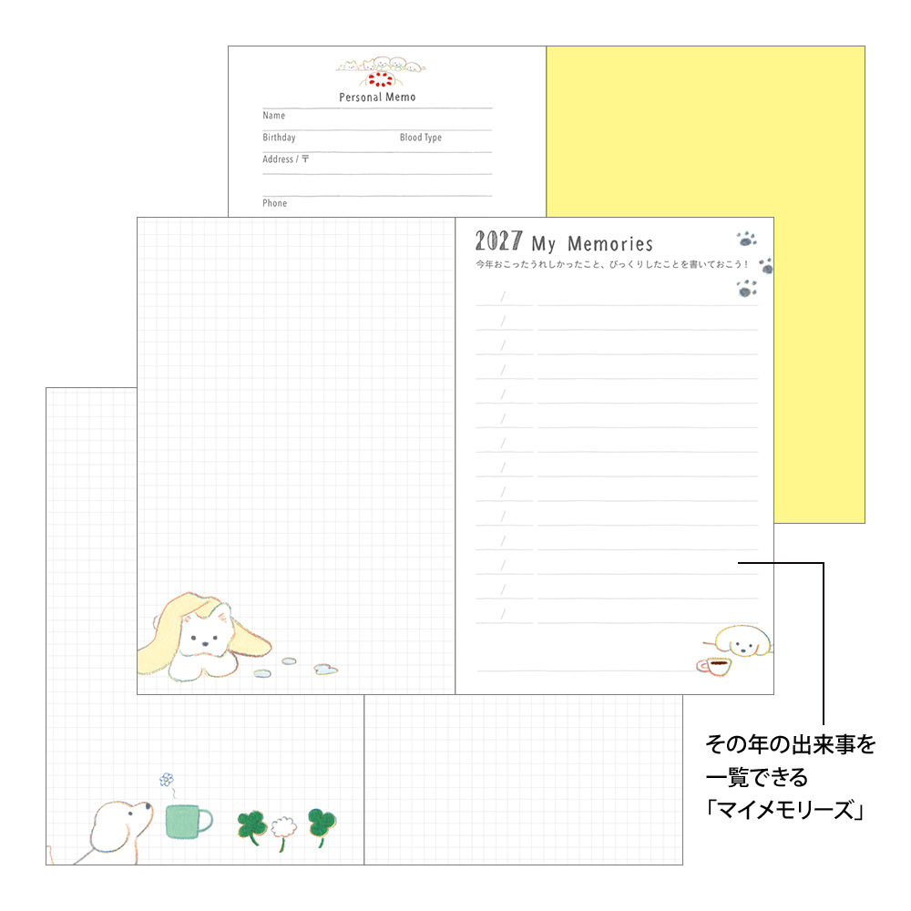 Midori 2027 Mini Pocket Diary Dog image 7