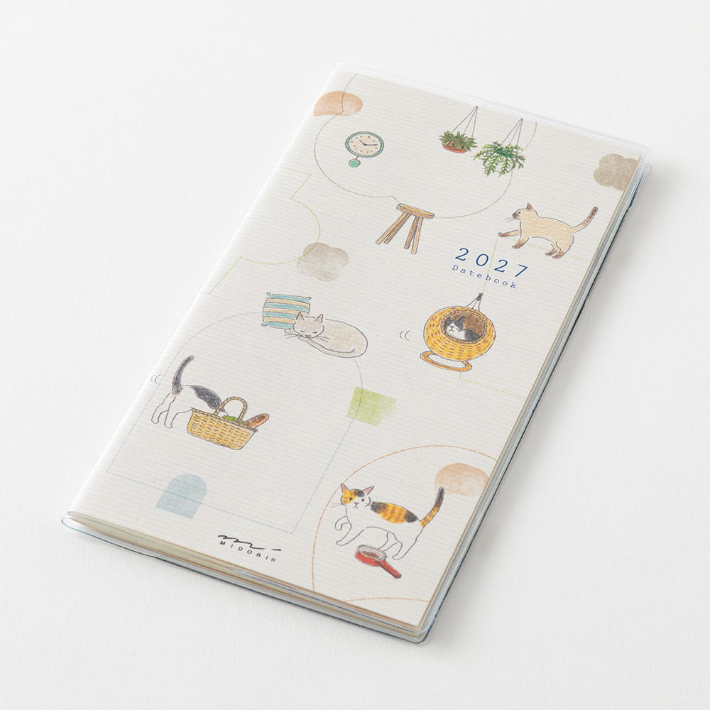 Midori 2027 Slim Pocket Diary - Cat image 2