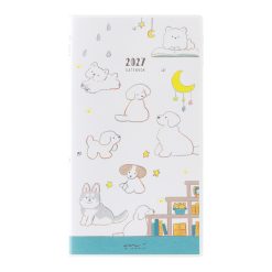 Midori 2027 Slim Pocket Diary - Dog