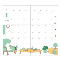 Midori 2027 Slim Pocket Diary - Dog image 4