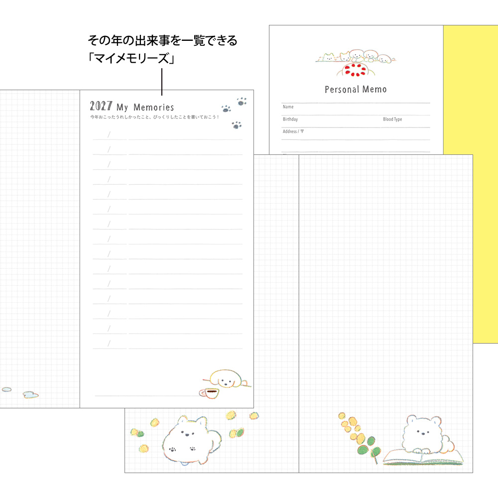 Midori 2027 Slim Pocket Diary - Dog image 7