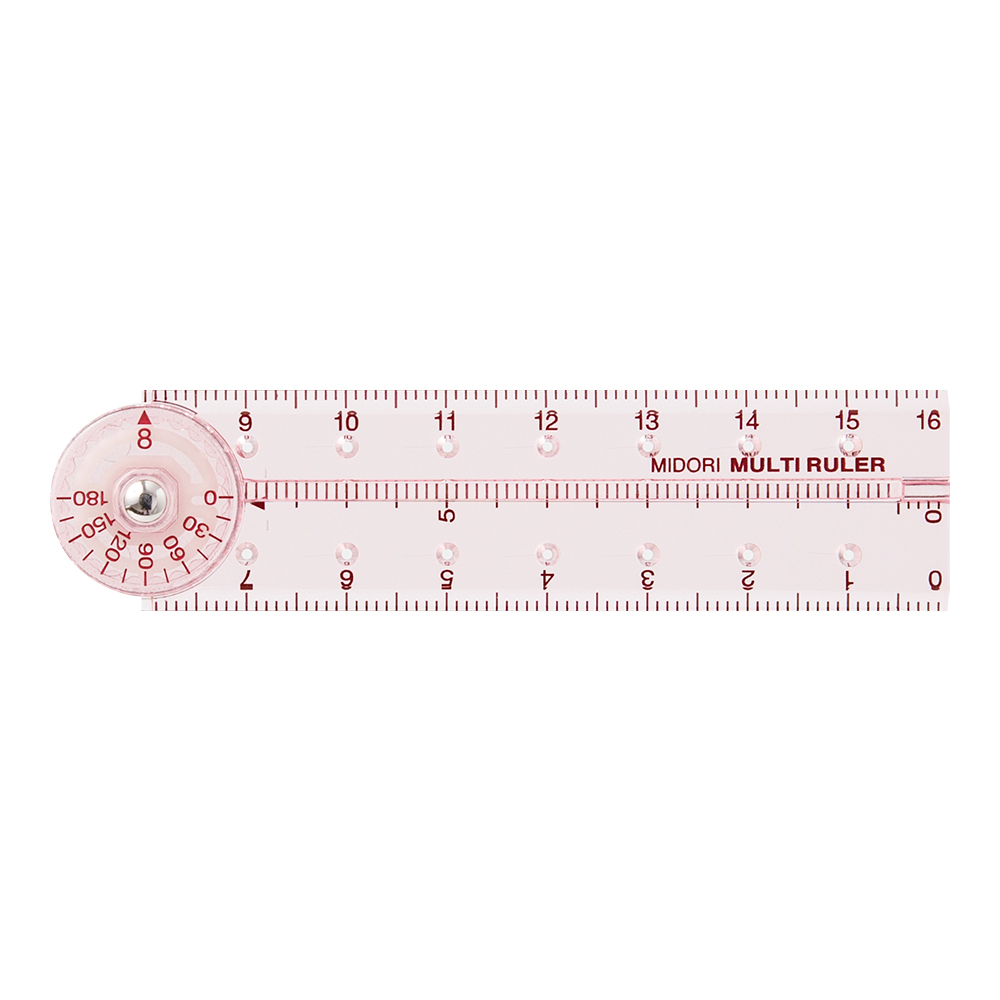 Midori Multi Ruler – 16cm Pink — gallery