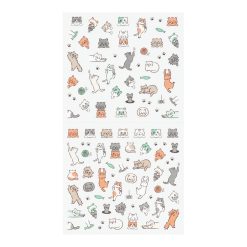Midori Sticker Sheet - Lined Cat image 2