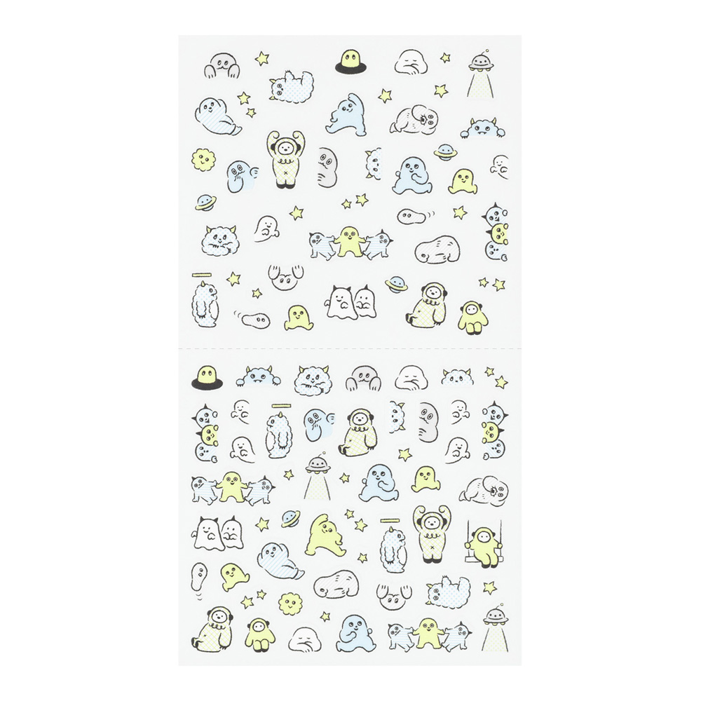 Midori Sticker Sheet - Lined Monster image 2