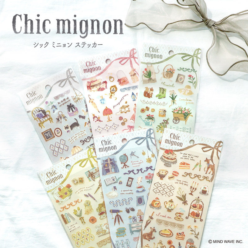 Mind Wave Chic Mignon Stickers (6 designs)