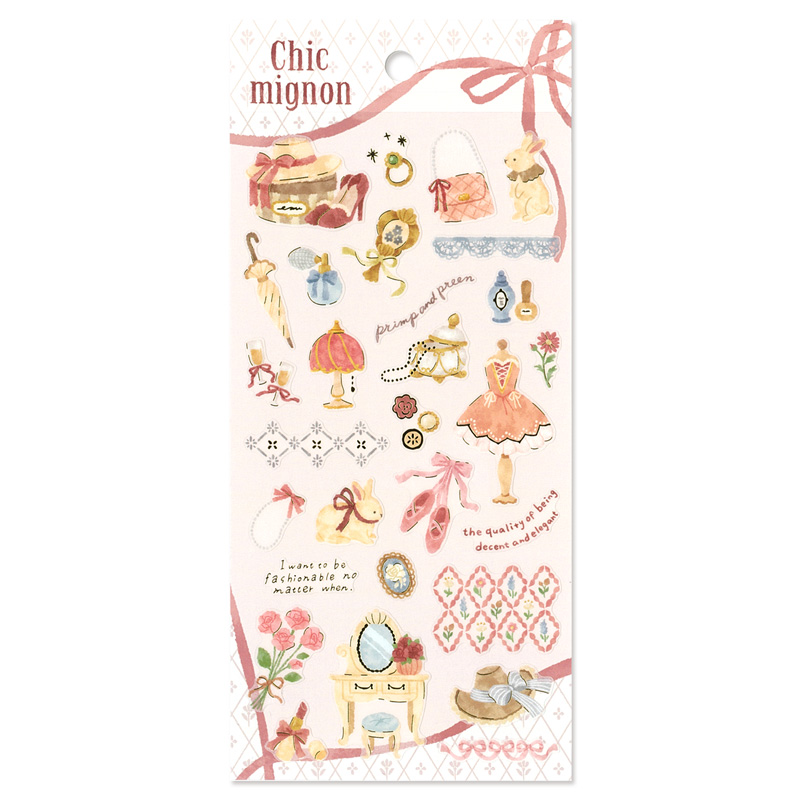 Mind Wave Chic Mignon Stickers (6 designs)