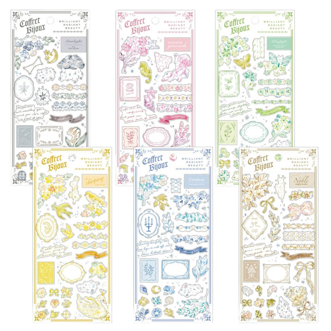 Mind Wave Bijoux Box Stickers (6 designs)