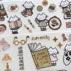 Miso Paper x Cat Collage Club Kiss-cut PET tape - Cozy Hobbies