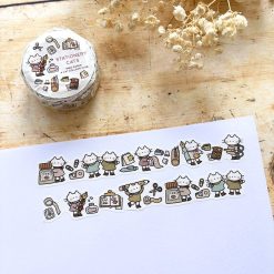 Miso Paper x Cat Collage Club Die-Cut Washi Tape - Stationery Cats