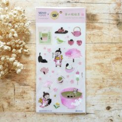 Miso Paper x Ryoko Tamura Stickers - Sakura Matcha Spring