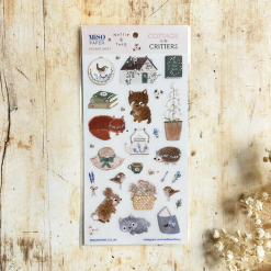 Miso Paper x Nettle & Twig Stickers - Cottage Critters