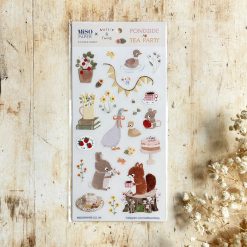 Miso Paper x Nettle & Twig Stickers - Pondside Tea Party