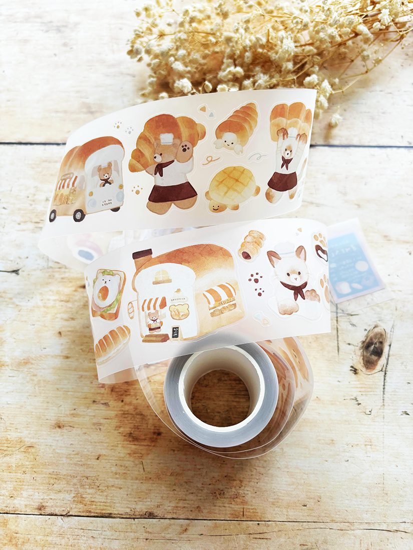Miso Paper x Teplopolka Kiss-Cut PET tape - Fuwa Mochi Bakery