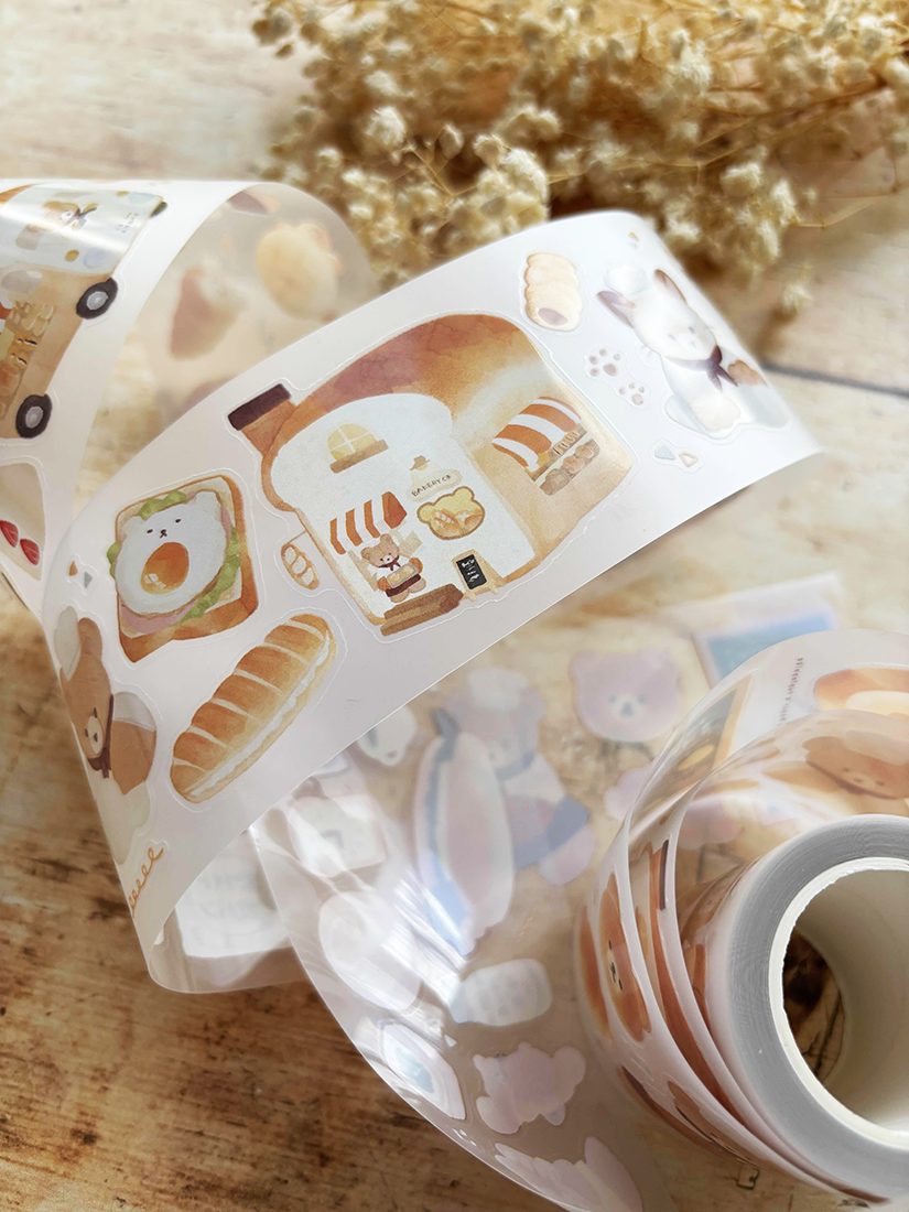 Miso Paper x Teplopolka Kiss-Cut PET tape - Fuwa Mochi Bakery