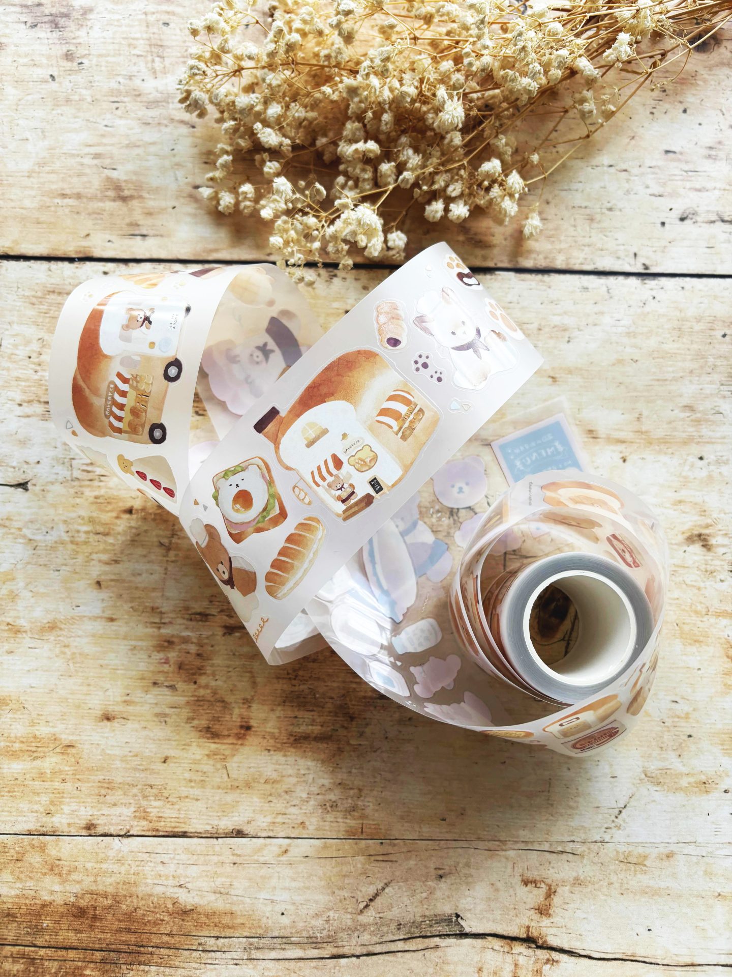 Miso Paper x Teplopolka Kiss-Cut PET tape - Fuwa Mochi Bakery