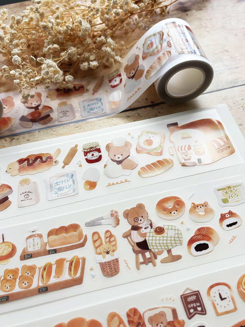 Miso Paper x Teplopolka Kiss-Cut PET tape - Fuwa Mochi Bakery