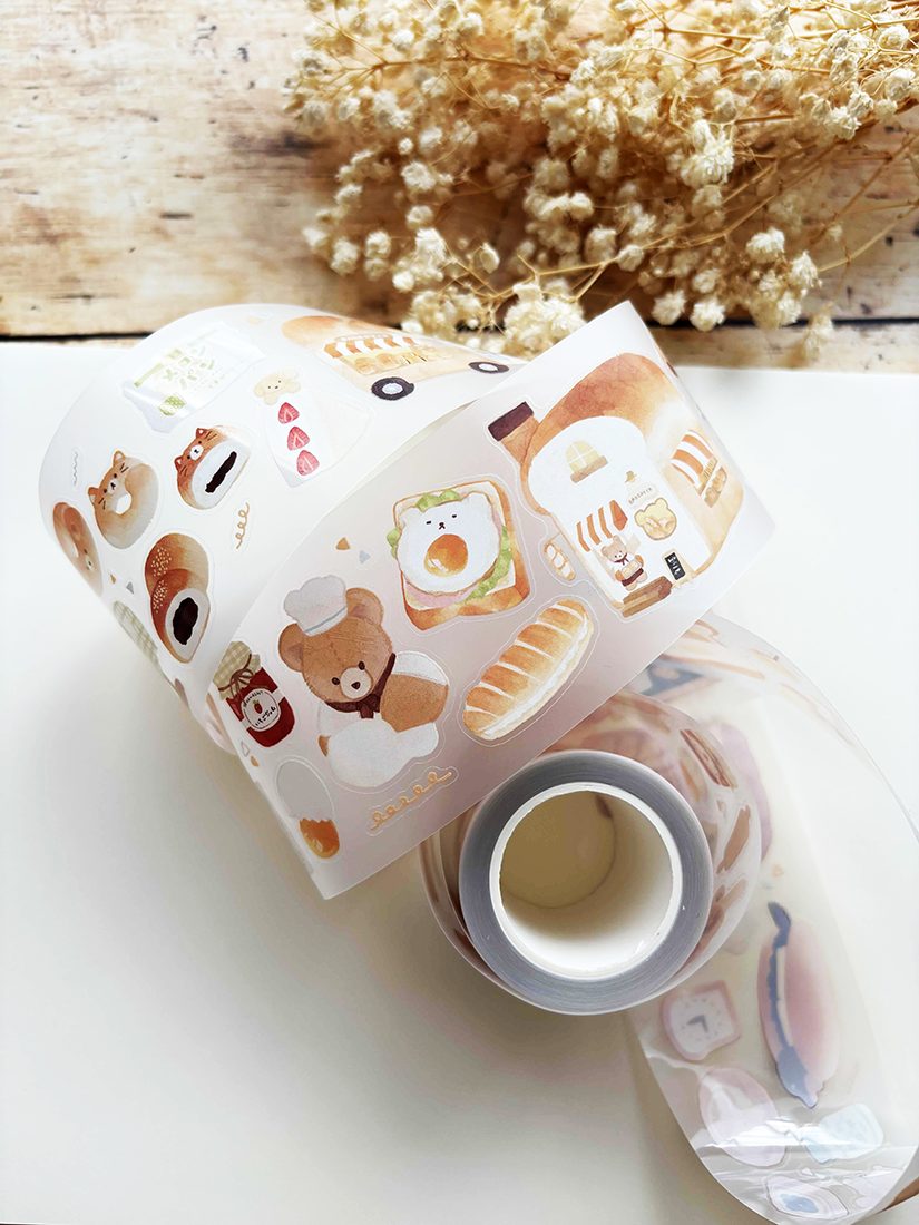 Miso Paper x Teplopolka Kiss-Cut PET tape - Fuwa Mochi Bakery