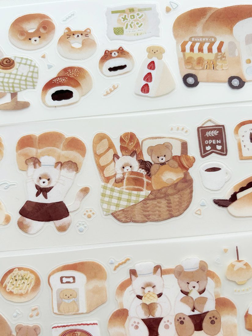 Miso Paper x Teplopolka Kiss-Cut PET tape - Fuwa Mochi Bakery