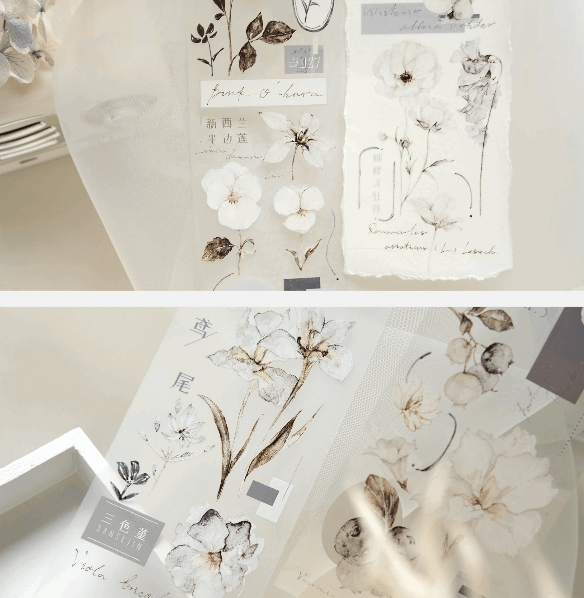 Freckles Tea Vol. 3 Collection - Mist Blue Tape (PET or Washi) - Image 6