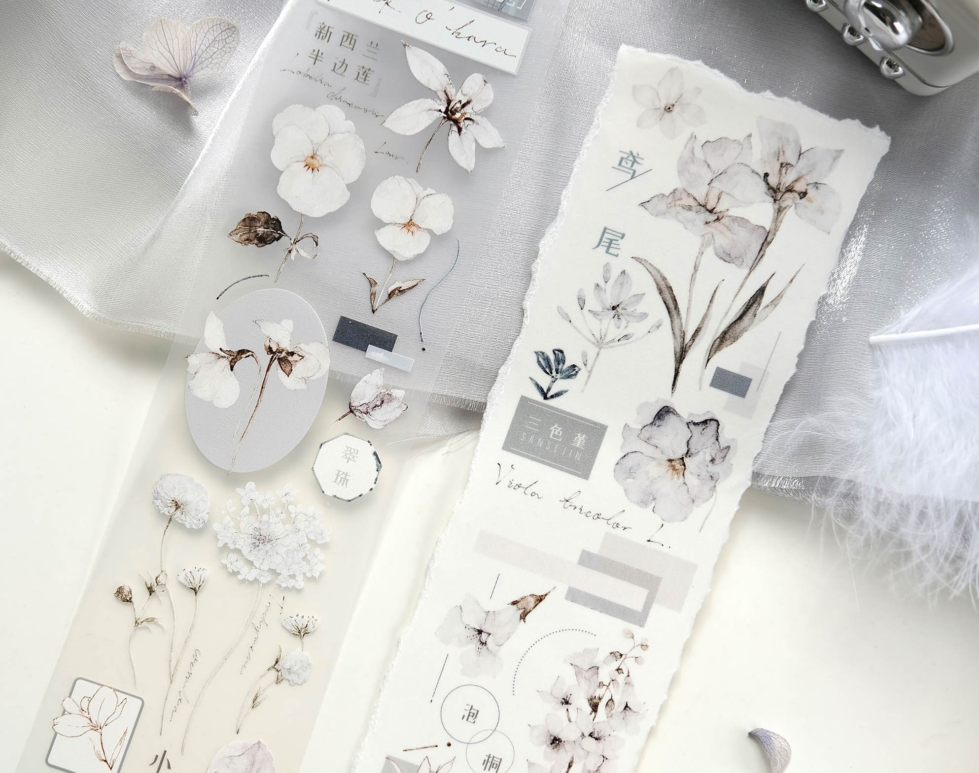 Freckles Tea Vol. 3 Collection - Mist Blue Tape (PET or Washi) - Image 3