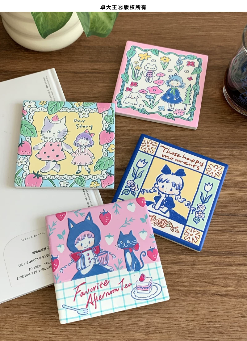 Molinta Ceramic Coaster – Afternoon Tea — gallery