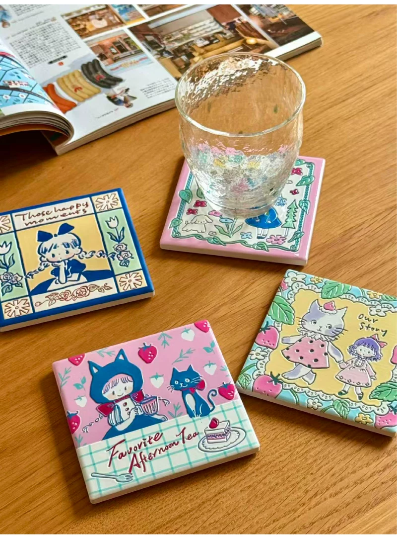 Molinta Ceramic Coaster – Afternoon Tea — gallery